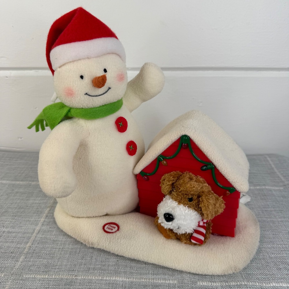 Hallmark Jingle Pals‎ Deck The Halls Duo Animated Snowman Dog 2011